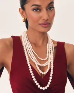 Collar De Perlas Abani De Sita Nevado