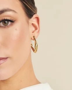 Pendientes Semiaro Irregular