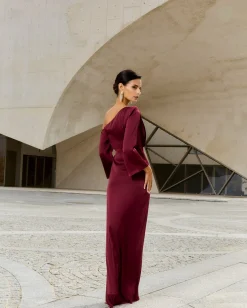 Vestido Siracusa Burdeos