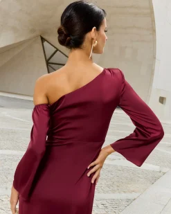 Vestido Siracusa Burdeos